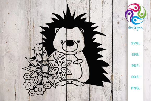 Adorable Floral Hedgehog Cut File for Creative Projects