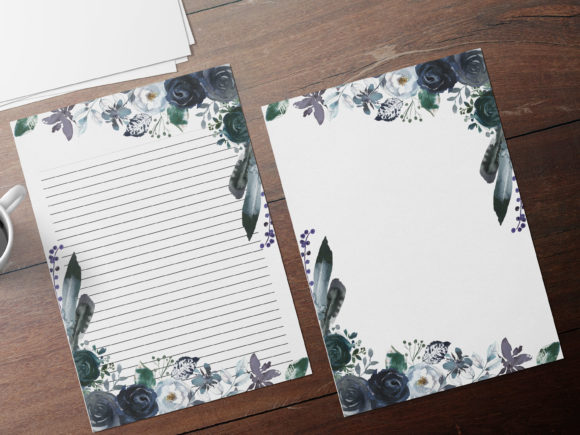 Dark Boho Floral Stationary Set: Elevating Analog Expression in a Digital World