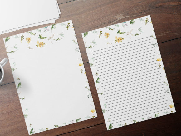 Delicate Flowers Floral Stationary Set: A Practical Guide to Digital Printing and Usage