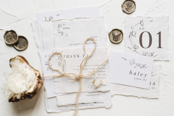 Designing a Cohesive Celebration with the Minimalist Floral Wedding Suite