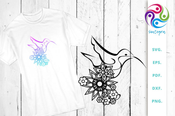 Embrace Creativity with Floral Linear Art Bird Cut File: A Versatile Tool for Modern Designers