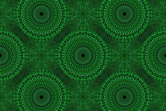 Explore the Elegance of Green Seamless Floral Mandala