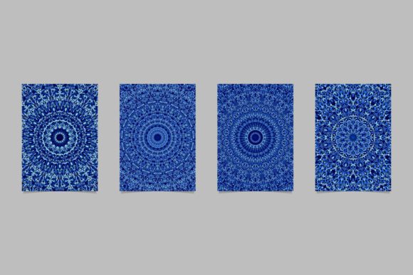 Exploring 4 Blue Floral Mandala Page Backgrounds: A Comprehensive Guide