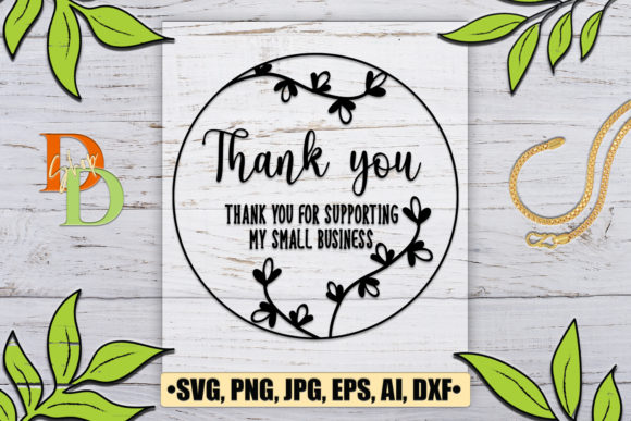 Floral Care Card Thank You: Digital Design Files