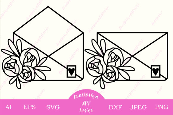 Floral Envelope Love Letter Clipart Guide