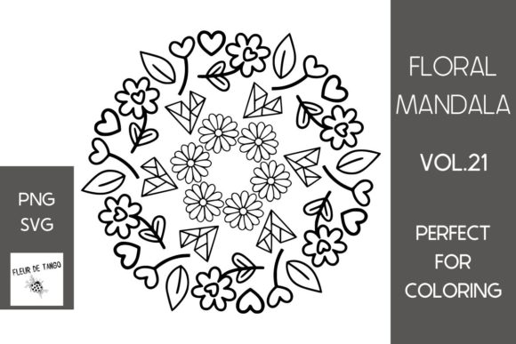Floral Mandala Vol.21: Versatile SVG & PNG Designs