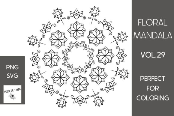 Floral Mandala Vol.29: Creative Uses & Project Ideas