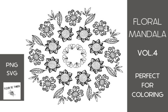 Floral Mandala Vol.4: Versatile SVG & PNG Designs