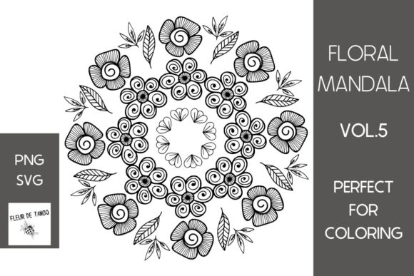 Floral Mandala Vol.5: Versatile SVG & PNG Assets