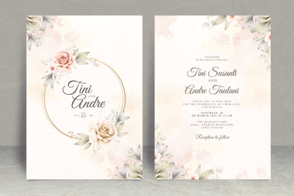 Floral Watercolor Wedding Invitation Set Guide