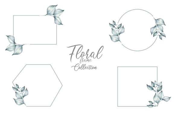 Greenery Floral Frame Logo Collections Guide