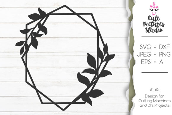 Monogram Floral Frame: Elevating Personalized Crafts with Versatile SVG Cut Files