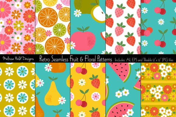 Seamless Retro Fruit Floral Patterns: A Practical Guide to Vintage Design Assets