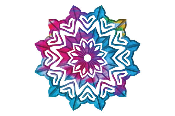 Tie Dye Floral Mandala Sublimation for Creative Projects and Small Business Growth